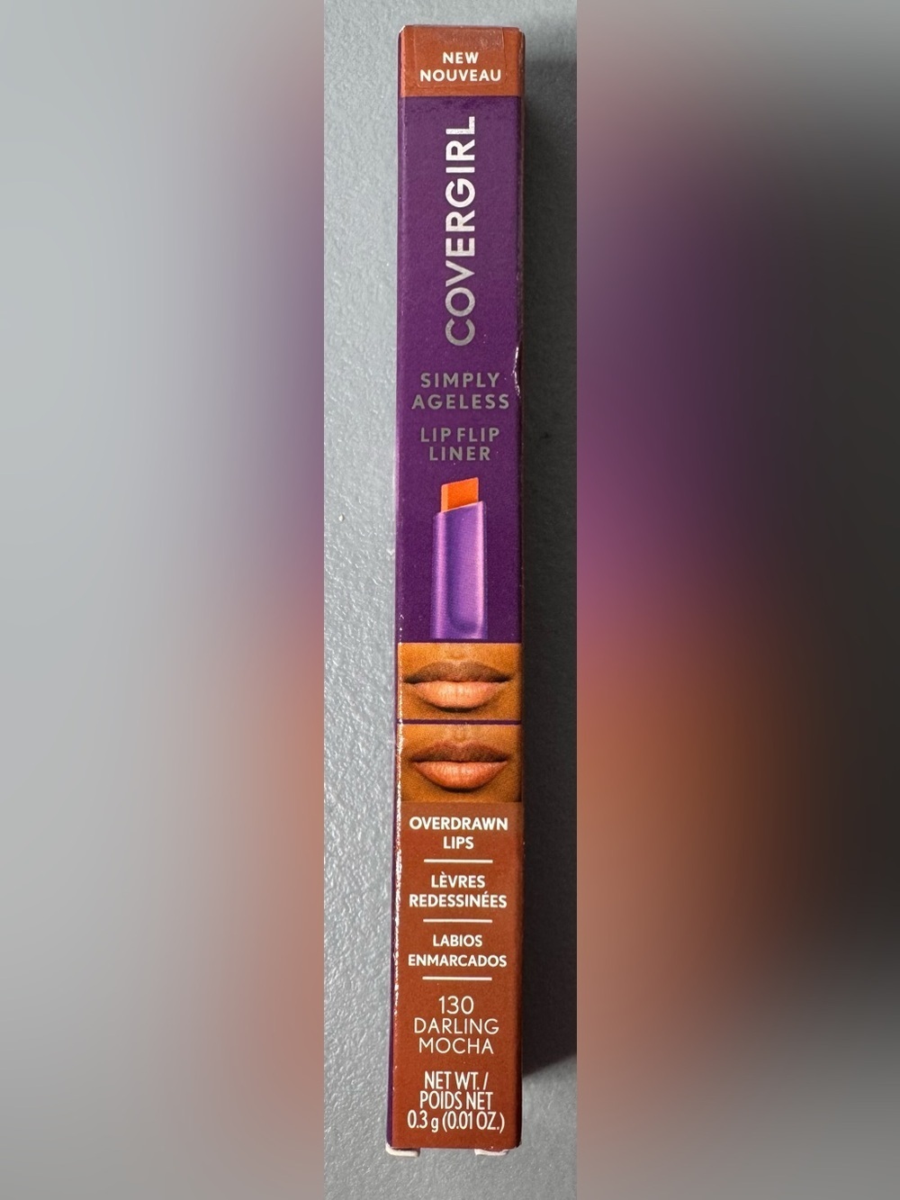 COVERGIRL simply ageless LipFlip Liner in 130 Darling Mocha brown tan